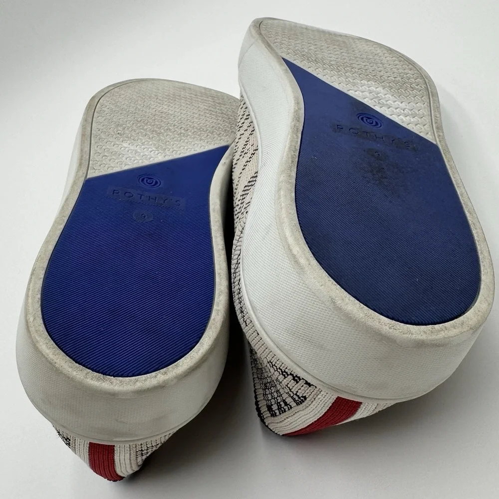 Rothy's The Sneaker Maritime Tiger Slip On Shoes Loafers Women 9 Athleisure City